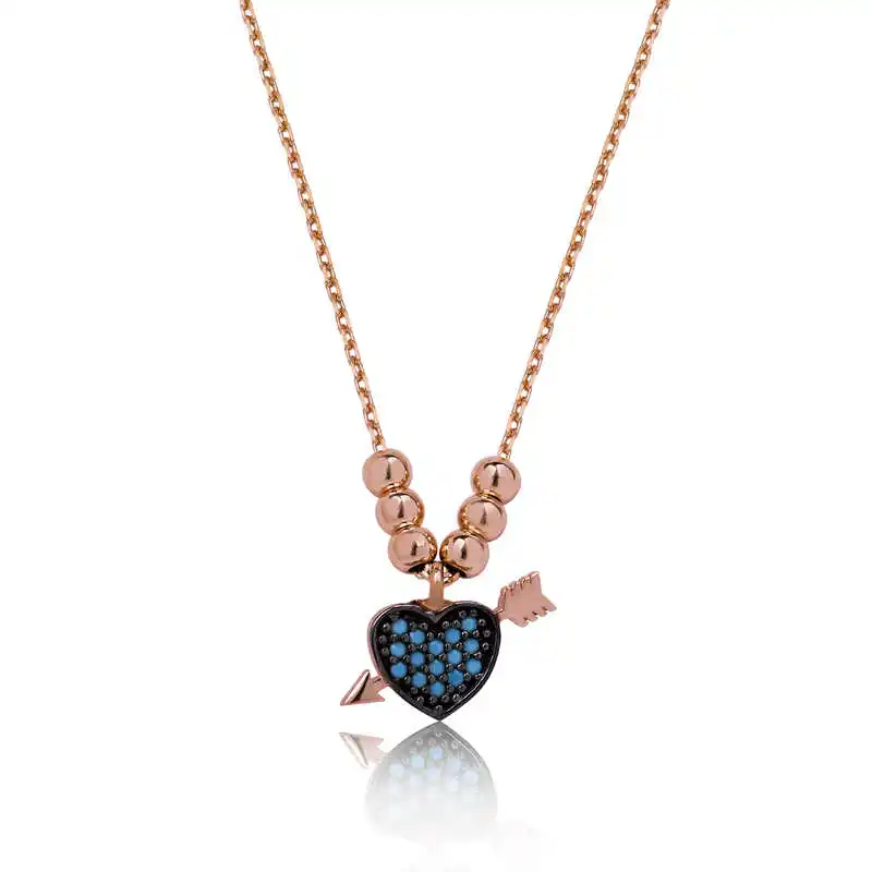 

Silver Blue Heart Lady Necklace