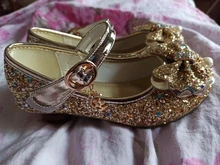 Zapatos de cuero de princesa ULKNN para niñas, zapatos de tacón alto, de tacón alto, para niñas, con nudo mariposa, azul, rosa, Plata