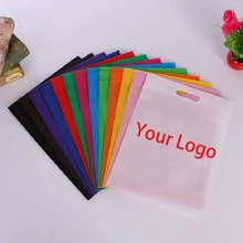 1000 шт/партия 60H x 45 см на заказ размер многоразовая высечка Нетканая хозяйственная сумка с вашим логотипом для мужчин и женщин Продвижение торговля шоу подарки