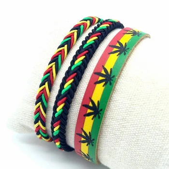 

Reggae bracelet for men or women, three-piece pack.