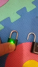 Mini cerradura biométrica inteligente para puerta, candado de puerta recargable con huella dactilar, candado inteligente sin llave USB, desbloqueo rápido
