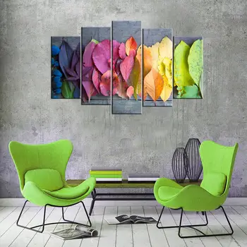 

Colorful Leaves 5 Piece Mdf Table
