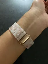 Correa de resina para Apple Watch, banda de 44mm y 40mm para iwatch Series 5 4 3 2 1, banda de 42mm y 38mm, hebilla de Metal, accesorios de pulsera