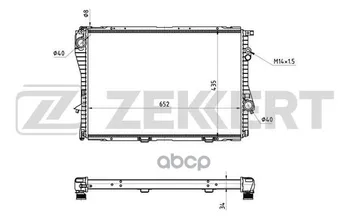 

Radiator OHL. DV. BMW 5 (E39) 95- 7 (E38) 94-zekkert art. mk-1048