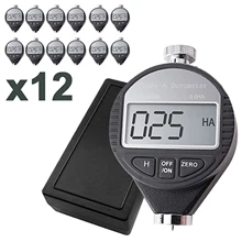 Shore A Цифровой Твердомер дюрометр 0~ 100HA шкала набора твердость тестер пластиковая заплатка для велосипедной камеры Кожа x 12 штук