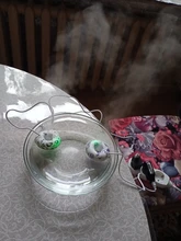 Mini Donut Ultrasonic Humidifier Blue And White Porcelain Aromatherapy Diffuser Mist