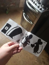 Wall-Stickers Mouse-Hole Bedroom Living-Room Cartoon Creative 3D 1PC Mice Funny