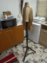 Alileader-soporte para pelucas, trípode para peluca con cabeza de bloque de lienzo, ajustable, kit para hacer peluca, TPins, regalo, 125Cm/60Cm