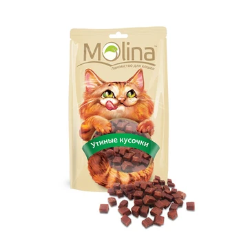 

Molina delicacy D/cats duck pieces, 80g-12 PCs
