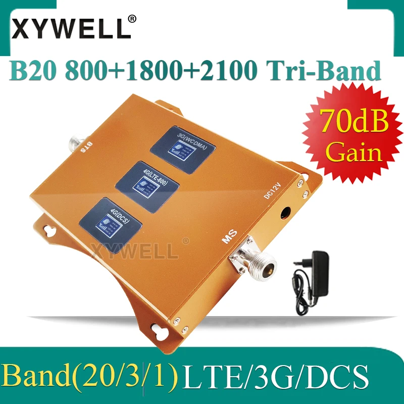 New!!Tri-Band B20 800/1800/2100mhz Cellphone