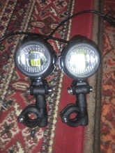 FADUIES-Luz LED auxiliar universal para motocicleta, iluminación antiniebla para coche, lámpara de conducción para BMW R1200GS/ADV/F800GS, montaje, 2 unidades/juego