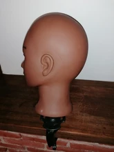 Soporte de cabeza de maniquí para práctica de cosmetología, cabeza de maniquí para entrenamiento africano para Estilismo de cabello, nuevo