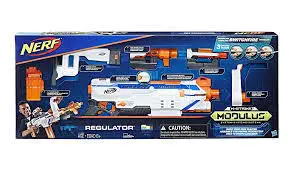 

Nerf Modulus Regulator Rifle with 3 types of toy launch articles created Manual