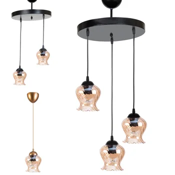 

Pendant lamp Chandelier Glazed Metal Modern Lounge Sports Singlet İkli Triple Lilies