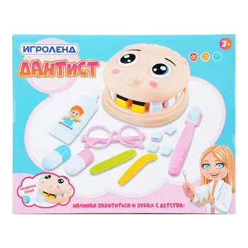 

GAME SET "DENTIST", 6-8PR., PLASTIC DOCTOR DOCTOR DOCTOR FOR CHILDREN