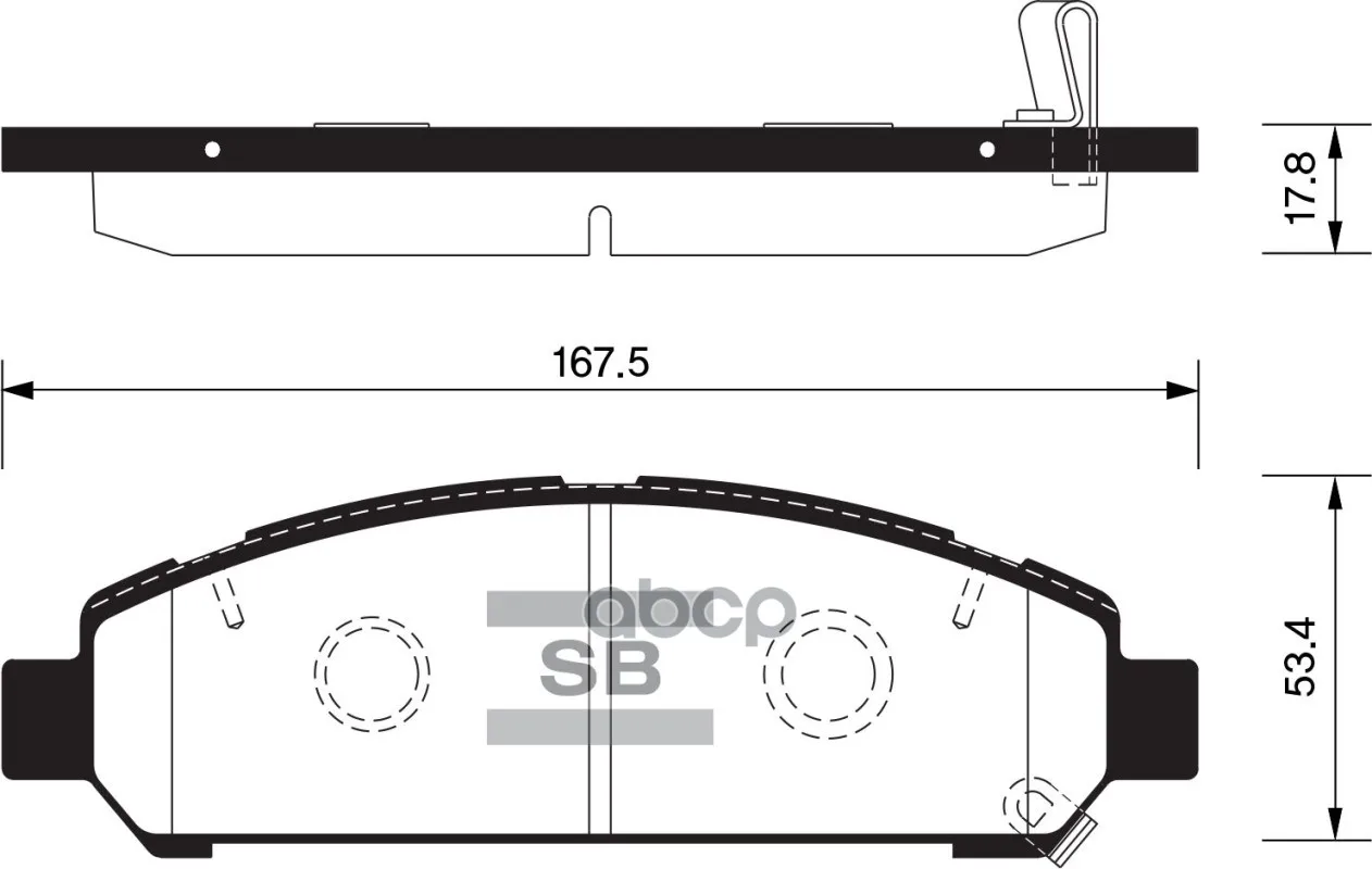 Колодки Тормозные Toyota Venza 08- Передние Sangsin Brake Sp1454 Sangsin brake арт. SP1454