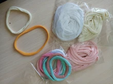 10 unids/lote diadema de nailon para bebé niña DIY accesorios de Pelo elástico banda de la cabeza de los niños de moda sombreros bebé turbante