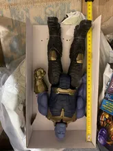 Figuras de acción de Los vengadores de Marvel de 30cm, Thanos, Hulkbuster, Iron Man, Capitán América, Thor, Lobezno, Pantera Negra
