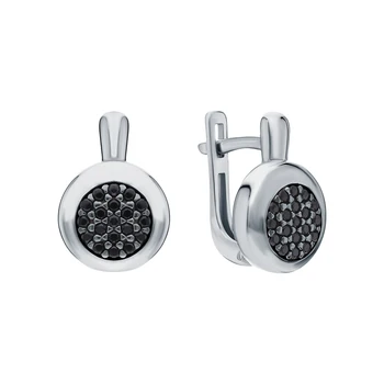 

Silver earrings with cubic zirconia sunlight sample 925