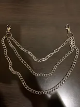 Cadena Punk en los pantalones vaqueros para hombre y mujer, llaveros, cadenas para pantalones, Hipster E Girl, accesorios de ropa