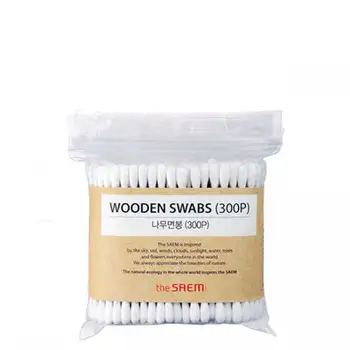 

Wooden cotton sticks the saem wooden swab (300 pcs)