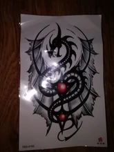 Temporary-Tattoo-Sticker Scorpion Dragon-Wing Tatto Wolf Cross-Flash Fake Tatoo Men Waterproof