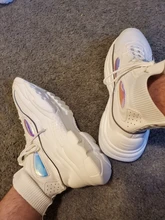 Weweya-zapatillas de deporte de alta Plataforma superior Unisex, zapatos gruesos con brillo, aumento de altura, calcetín elástico, para caminar