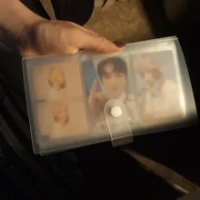 1pc 120 ranuras portadores de identificación PP mate tarjeta libro tarjetas de gran capacidad Clip billete colección de las existencias