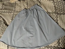 Surmiitro-falda de algodón 100% para mujer, falda de cintura alta, a la moda, con bolsillo coreano, corte en A, color blanco y negro, para verano, 2021