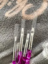 Pincel de Gel UV para manicura profesional, pincel acrílico transparente para arte de uñas, pintura, dibujo, herramientas de fototerapia, 3/7 Uds.