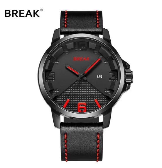 Мужские кварцевые стильные часы Break 3301 - Цвет: 3301-LRD-RD