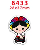 30 шт мультяшный персонаж плоское украшение из смолы PR 5592 - Цвет: 6433