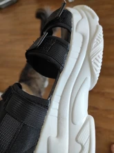 TUINANLE-Sandalias de gladiador con plataforma para Mujer, zapatos de verano a la moda, gruesas, para playa, de tela vaquera, cómodas, 2021