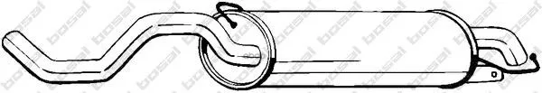 Глушитель Задняя Часть Vw G4 1, 4 97- Bosal арт. 279399