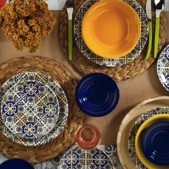 

Porcelain Nano Ceram 24-Piece Dinner Set