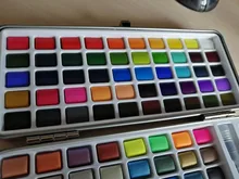 SeamiArt-Juego de acuarela con purpurina, 72/90 colores, suministros de pintura de arte