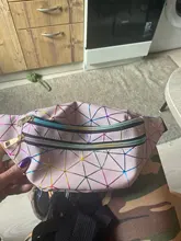 2019 riñoneras bolsas de cintura holográfica para mujer, riñonera de plata rosa, bolsa de cinturón para mujer, bolsa para teléfono con pecho láser y cintura geométrica negra los hombres