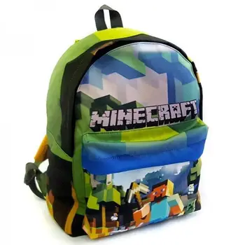 

Backpack, roomy backpack "MINECRAFT", for walking and school, for outdoor activities roomy and bright. Minecraft video