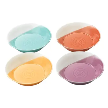 

Royal Doulton 1815-4 Set soup dishes, vivid color tableware