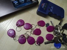 EM4305-Tarjeta duplicadora T5577, 10 unidades, copia de 125khz, RFID, llavero, anillo de proximidad