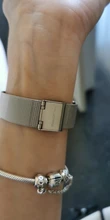 Correas de mi banda 5 adecuado para Xiaomi pulsera 3/4/5/6 Correa 04 línea 304 de metal de acero inoxidable pulsera