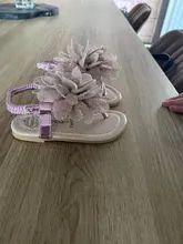 TELOTUNY-Sandalias de princesa para niñas pequeñas, zapatos informales con gancho de Color sólido, con flores, para verano