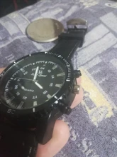 LinTimes-Reloj de pulsera deportivo para hombre y mujer, cronógrafo de cuarzo, con esfera redonda grande, a la moda para actividades al aire libre, Unisex