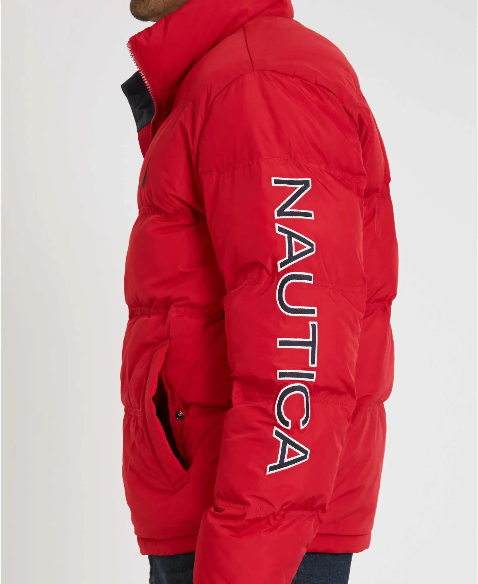 Nautica Jacket Padded men Logo On The Sleeve Color Red J83300.6NR