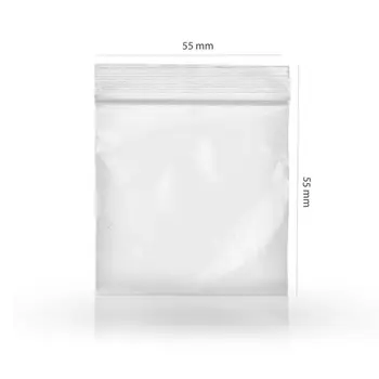 

Airtight transparent plastic bags with self-closing | 55x55mm | 100 PCs ---ZIP-lock, multipurpose