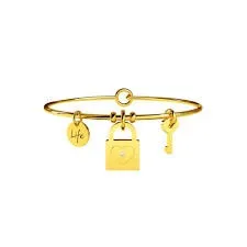 

KIDULT LIFE Collection stainless steel PVD gold PADLOCK KEY 231625-LOVE