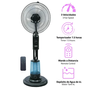 

Elit STAR oscillating foot fan with water nebulizer with remote control