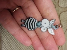 Zebra Keychain Porte Clef Acrylic Gift Animal Cute Kids Men Woman Cartoon