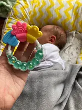 Mordedor de silicona de grado alimenticio para bebé juguete para recién nacidos, cama de entrenamiento, masticable, alimentación de silicona, chupete infantil