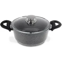 Кастрюля Renard Mont Blanc 3л со стеклянной крышкой и бакелитовыми ручками